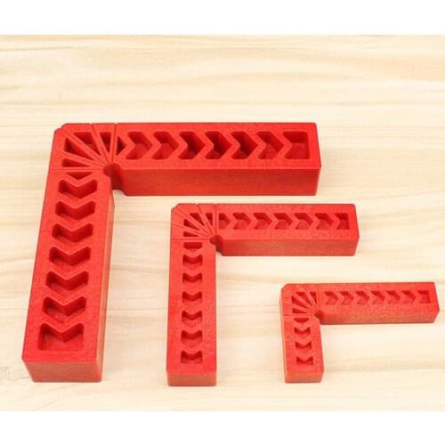 Woodworking Auxiliary Carpenters Square Right Angle 90 Degrees L-Shaped Auxiliary Fixture Woodworking Positioning Ruler Househo