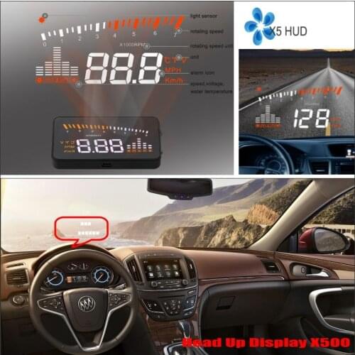 For Buick Lacrosse/Regal/Verano 2012-2020 Car OBD2 HUD Electroinc Head Up Display Driving Screen Projector - Reflecting