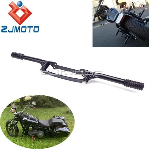 For Harley Dyna FXR FLD FXD 2006-up Passenger Peg Crashbar Engine Guard Bumper Falling Protective Cafe Racer Straight Crash Bar