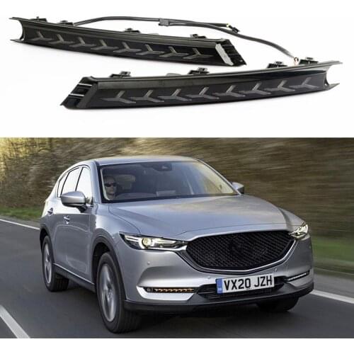 For Mazda CX-5 2017 2018 2019 2020 2021 LED DRL Daytime Running Light Driving Fog Lamp W/ Turn Signal