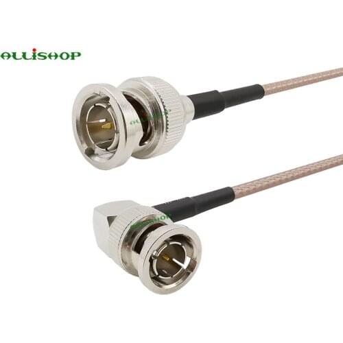 3G/HD SDI Cable BNC Male to BNC Male Right Angle RG179 Cable 75Ω for Cameras and Video HD-SDI/3G-SDI/4K/8K SDI Video Cable