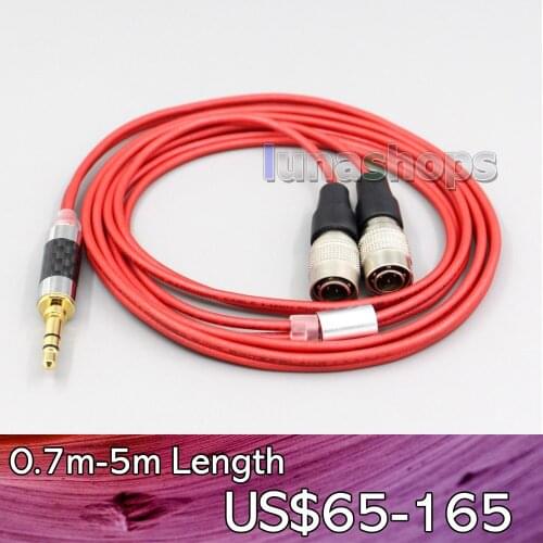 LN006683 4.4mm XLR 2.5mm 3.5mm 99% Pure PCOCC Earphone Cable For Mr Speakers Alpha Dog Ether C Flow Mad Dog AEON