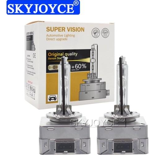 SKYJOYCE Super Vision UV Free 35W 55W D1S D3S Xenon HID Bulb Lamp 6000K 8000K 4300K 5000K 12V Car Light Bulb With Metal Holder