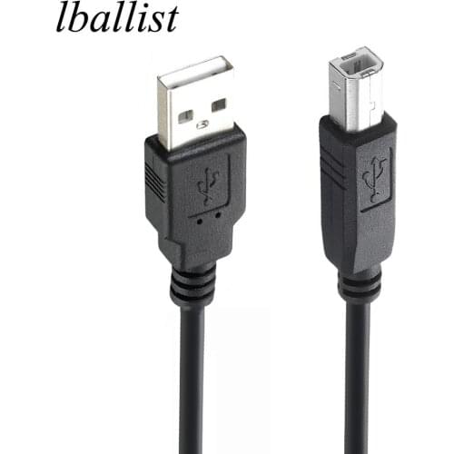 Lballist USB 2.0 Printer Cable USB Type A Male to Type B Male Foil Braided(inside) Shielded 30cm 50cm 1m 1.5m 1.8m 3m 5m
