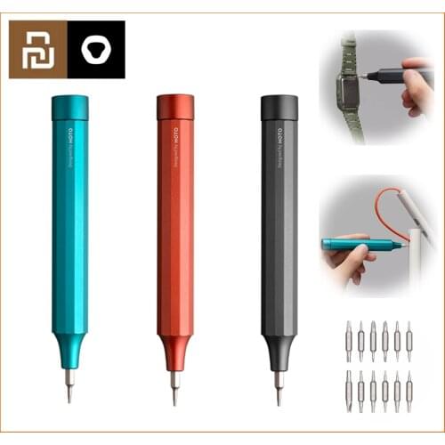 New HOTO 24 in 1 Precision Screwdriver Aluminum Alloy Material Pen-shaped Portable Settings 24 Models of S2 Steel Bits