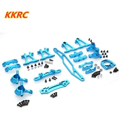 Full Set TAMIYA TT02 Metal Upgrade Parts Steering Cup Front Rear Arm Shock Absorber Mount Steering Rod For RC Car TT-02