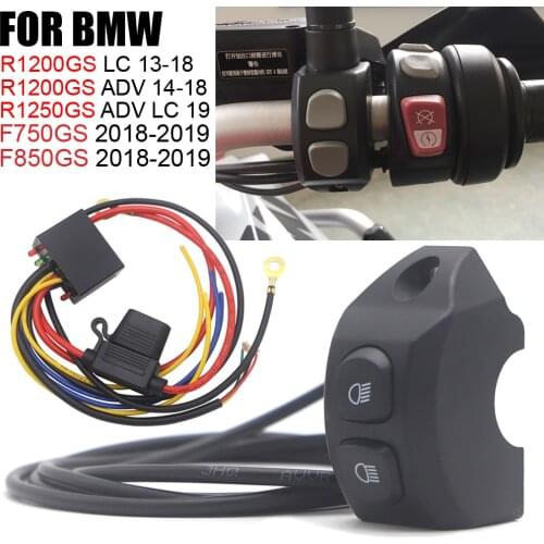 Handle Switch Controller Handle Button Button for BMW F750GS F850GS R1250GS R1200GS ADV LED Fog Light Intercom Windshield Lift