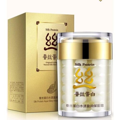 Silk Protein Deep Moisturizing Face Cream Shrink Pores Skin Care Anti Wrinkle Cream Face Care Whitening Cream