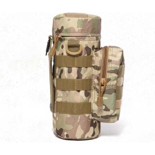 Tactical Molle Zipper Camo Water Bottle Pouches Small Mess Pouch Nylon Waterproof Waist Bag Outdoor Travel Sports Bottle Pouch