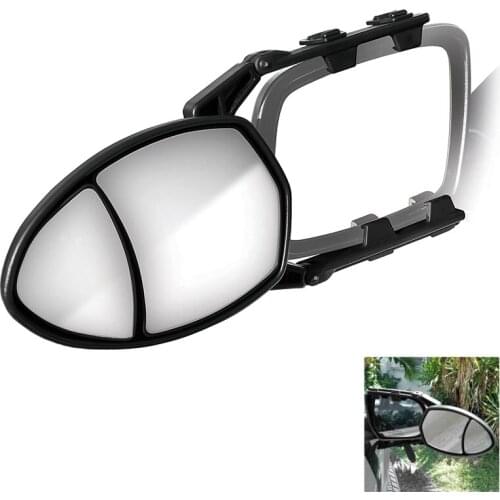 Universal Clip-on Towing Mirror Caravan Trailer Towing Oval Extension Mirror Dual View for Volvo V70 for Auto Caravan