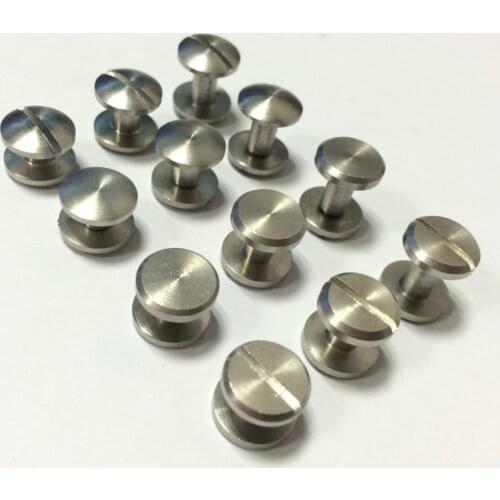 12 Pieces per Lot Stainless Steel Screw For Belt diy leather Craft making Rusty Proof Metal Screw Rivet Not Rusty In Seawater