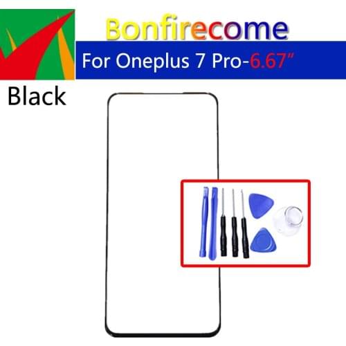 Outer Glass For Oneplus 7 Pro 7Pro GM1913 Touch Screen Sensor Front Panel Digitizer Glass Cover Replacement