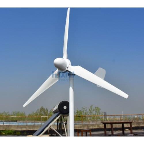 1000W Hotrizontal Axis Wind Turbine Generator Homeuse Wind Gengrator 48V On Tie Grid Off Grid Generator