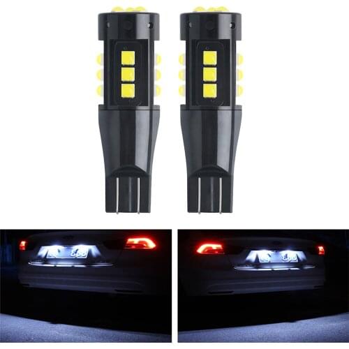 2pcs T10 W5W CANBUS Car Interior LED Lights 194 168 For Car License Plate Lamps Side Parking Bulbs 12V White Diode Accessories