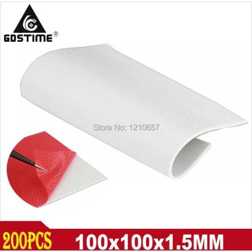 200PCS LOT Gdstime 100mm x 100mm x 1.5mm CPU Thermal Pads Conductive Silicone GPU Heatsink Cooling