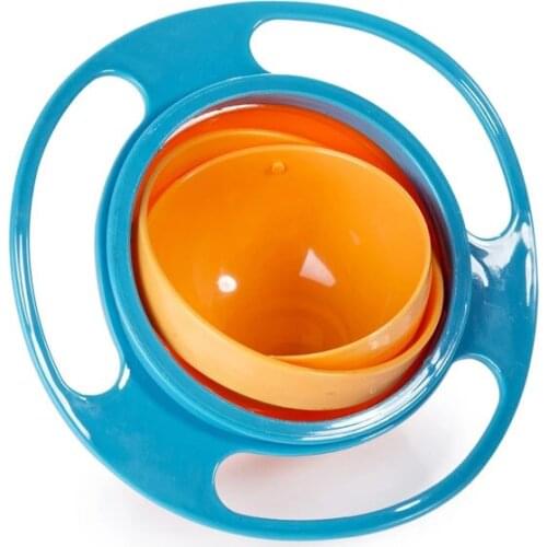 2015 New Childrens Toy Tumbler Bowl Saucer Gyro Baby Rice Bowl Gift JS22