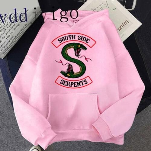 2021 Uinisex Riverdale Southside Serpents Harajuku Funny Cartoon Hoodie Women/men Snake Print Sweatshirt Ullzang Hoody Female