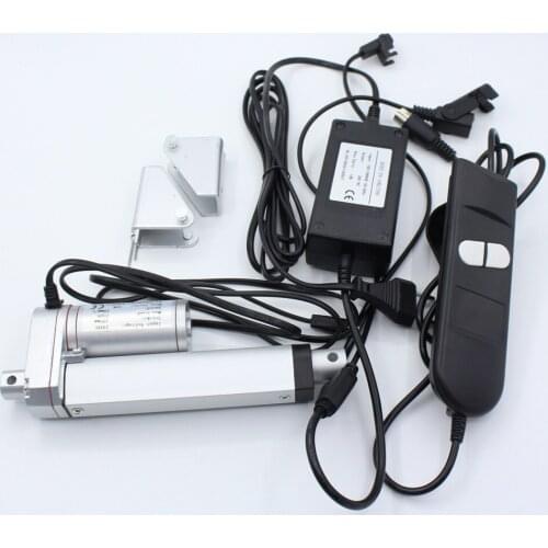 25mm 1'' 1inch stroke 200N 25mm/s 110VAC 240VAC controller and wired handset CE ROHS certificated mini DC motor Linear Actuator