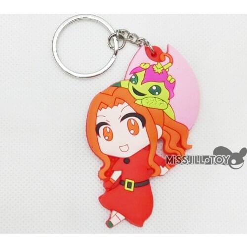 5pcs Digital Monster Digimons Izumi Koushiro Tentomon Model figure doll toy keychain keyring jewerly pendant for birthday gift
