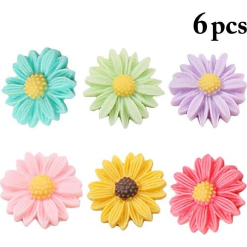 6PCS Fridge Magnet Daisy Whiteboard Magnet Refrigerator Magnet for Fridge Decor