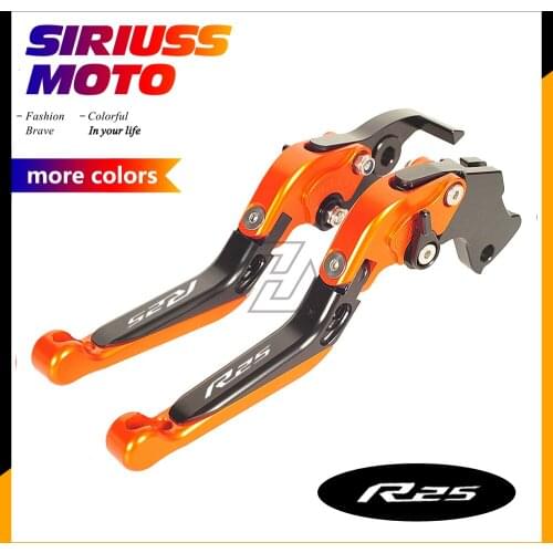 CNC Motorycle Accessories Foldable Lever Motocross Brake Clutch Levers Case for Yamaha YZF R25 2014-2017