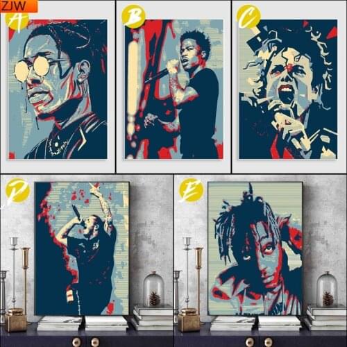 Diamond Embroidery 5D DIY Musician Post Malone Diamond Painting Full Square Rhinestone Diamond Painting Diamond Mosaic Room Dec