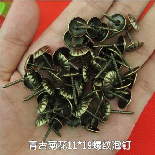 Antique Tacks Iron Decorative Upholstery Tacks bronze flower nails 11mm*19mm wooden box tacks