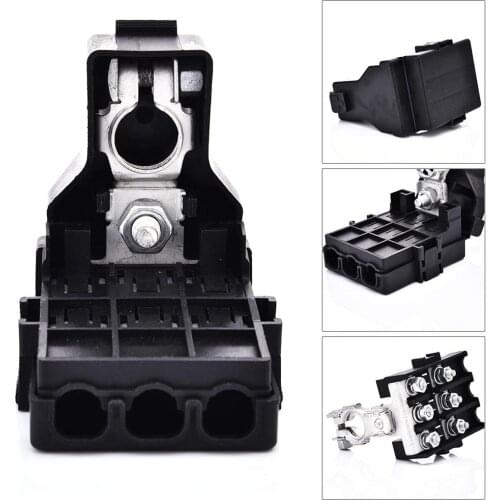 32V Blade Fuse Car Battery Fuse Block 3-way Fuse Screw Down Fuse Box Holder Block Terminals For ANS AFS A NF ANG Fuse