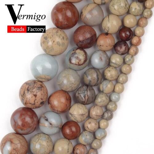 Natural Shoushan Gem Stone Round Spacer Beads for Jewelry Making 4/6/8/10/12mm Mineral Beads Diy Women Bracelets Necklace 15inch