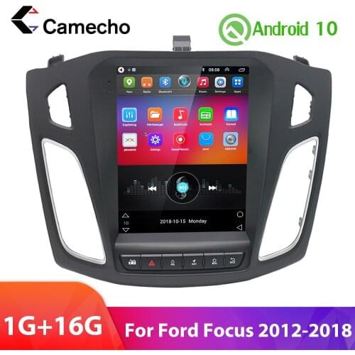Camecho 9.7 Inch Android 10.0 GPS Navigation Bluetooth USB Multimedia Plyaer Car Radio Stereo For Ford Focus 2012-2018 No DVD