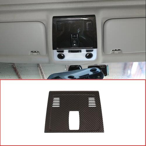 For BMW E90 3 Series 2005-2012 Carbon Fiber ABS Car Front Row Roof Reading Lamp Decoration Cover Trim Accessories
