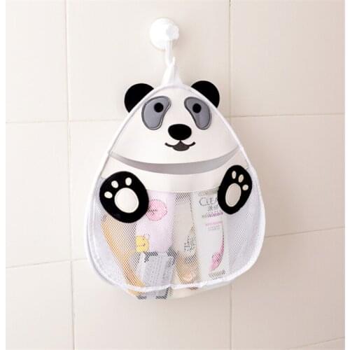 Childrens Cartoon Mesh Storage Bag Bathroom Travel Shower Toiletry Organizer Wall Hanging Bath Toys Case Holder 38*36.8cm 1PC