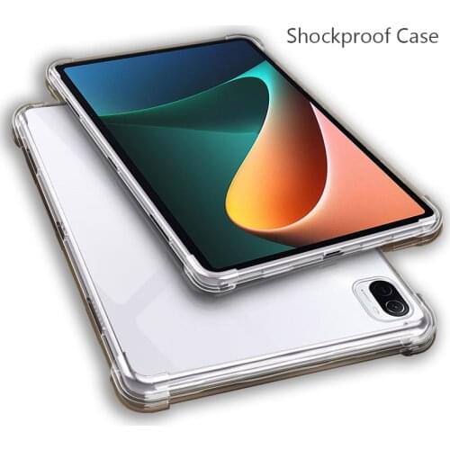 For Xiaomi Mi Pad 5 Pad5 Pro 5G Pad4 2 3 4 Plus Slim Soft TPU Silicone Transparent Case Shockproof Back Cover