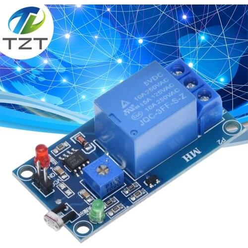5V 12V Light Photoswitch Sensor Switch LDR Photoresistor Relay Module Light Detection Photosensitive Sensor Board For Arduino
