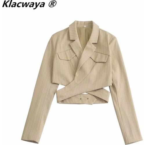 Klacwaya Women's Blazers Blazers