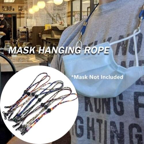 Mask Hanging Rope Lanyard Ethnic Style Cotton Eyeglass Lanyard Glasses Neck Strap String Rope Adjustable Band Eyeglass Cord
