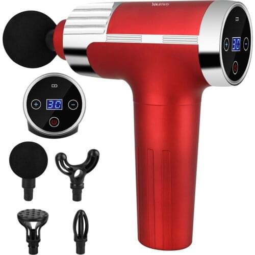 Youmay Mini Massage Gun Muscle Massager LCD Display Body Deep Tissue Fascia Gun Pain Relief Relaxation Slimming Shaping