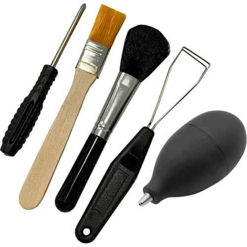 Mechanical Keyboard Cleaning Kit 5 In 1 With Switch Removal Tool + Keycap Puller + Dust Blower Ball + Brush