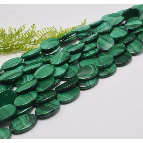 Natural Malachite Loose Oval Beads 8x10mm/10x14mm/12x16mm/13x18mm/15x20mm
