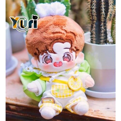 Yuri Original Handmade Lemon Fruit Green Set Outfit Clothes Suit For 15cm 20cm Doll Toy Cosplay Child Gift C MI