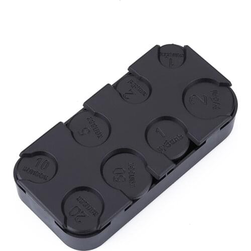 Portable Russian Ruble Coin Dispenser Plastic Storage Box Coin Collection Purse Wallet Organizer Bus Taxi Car Coin Change Holder