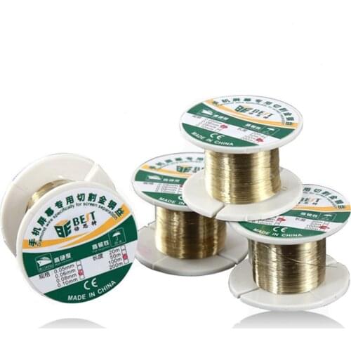 100M Phone LCD Screen Separation Wire Cutting Line Gold Molybdenum Wire for iPhone for Samsung HTC xiaomi Glass Cutting Line