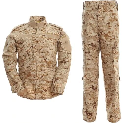 Desert Camouflage Men Army Military UniformTactical Military Bdu Combat Uniform US Army Men Hunt Clothing