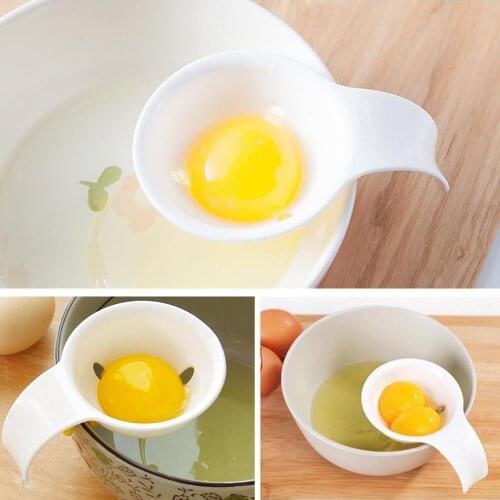 Egg Yolk White Separator Dividers with Silicone Holder Bread Cake Gadget Kitchen Tools V1N9