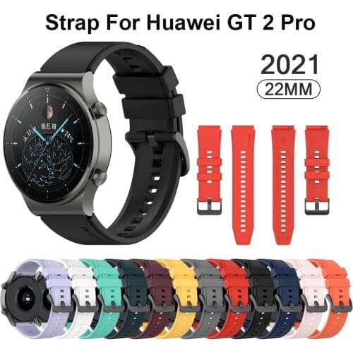 22mm Official Silicone Band For Huawei Watch Gt 2 Pro Sport Original Watchband For Huawei Gt2 Pro Wristband Replacement Bracelet