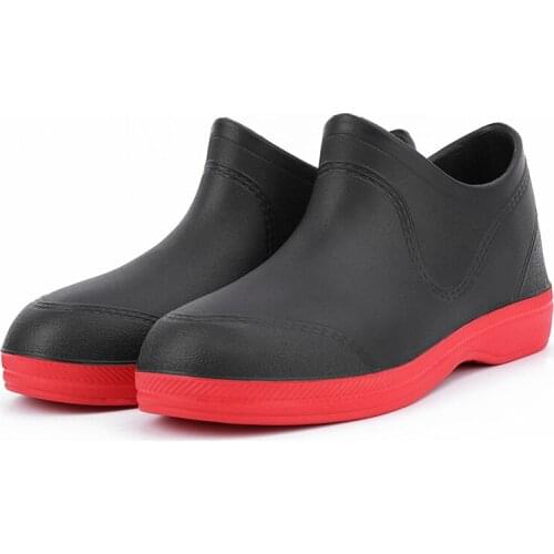 Autumn Mid-cut Womens Shoes Large Size Waterproof Rain Boots Outdoor Water Shoes Soft Sole Anti Slip Car Wash Rain Boots Women