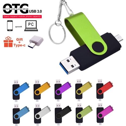 High Speed USB 3.0 USB Flash Drive Pen Drive 64GB 256GB OTG Pendrive 128GB 512GB Micro USB 3.0 Type C Memory Stick Flash Drive