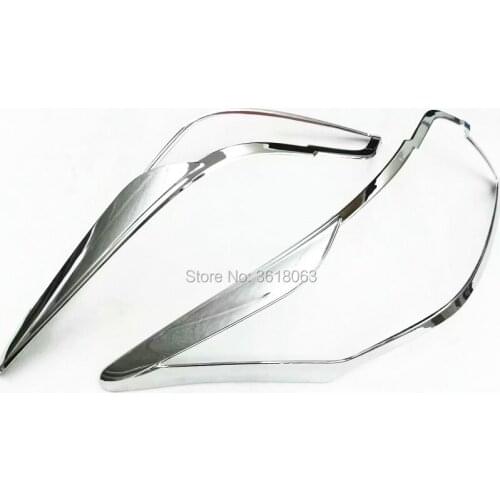 For Toyota Vios Yaris 2014 2015 2016 2017 ABS Chrome Rear Light Cover Tail Lamp Frame Trims Car Styling Deconation Accessories