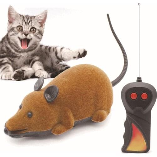 1PC Wireless Remote Control Electronic Rat Mouse Pet Cat Mice Toy RC Toy Prank Joke Scary Trick Bugs Cat Puppy Kids Toy Gifts