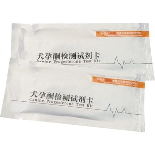 2 Pcs Dog Portable Precautions of the test card Tester Canine Estrus special dog ovulation detection consumables for breeding